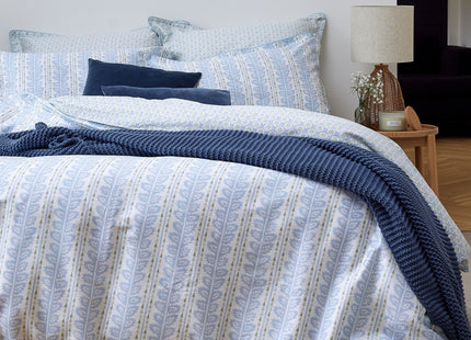 Christy "Folia" Duvet Cover Sets in Powder Blue