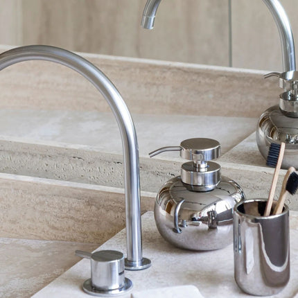 Mette Ditmer "Lotus" Bathroom Accessories in Chrome