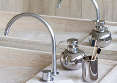 Mette Ditmer "Lotus" Bathroom Accessories in Chrome