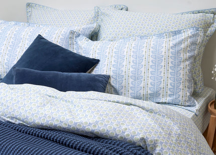 Christy "Folia" Duvet Cover Sets in Powder Blue