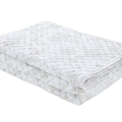 Laura Ashley "Walled Garden" Quilted Bedspread in Dove Grey