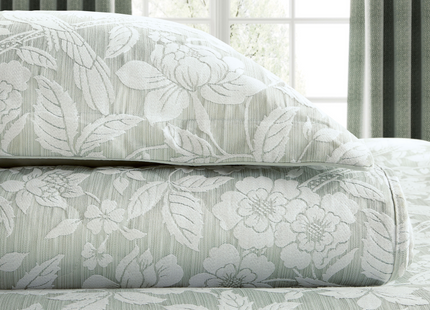 Sanderson "Pyramus" Duvet Cover and Oxford Pillowcase in Aqua
