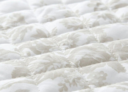 Laura Ashley "Walled Garden" Quilted Bedspread in Dove Grey