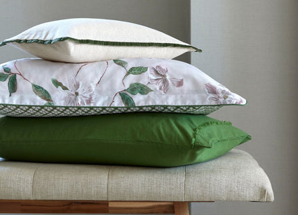 Christy "Magnolia" Duvet Cover Sets in Olive