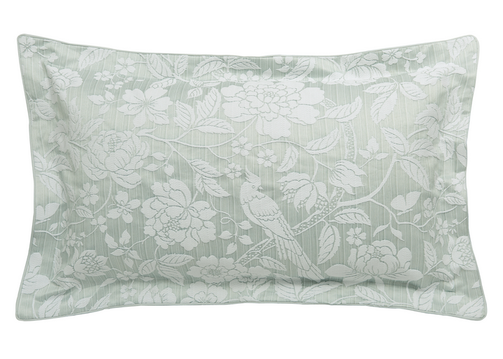 Sanderson "Pyramus" Duvet Cover and Oxford Pillowcase in Aqua