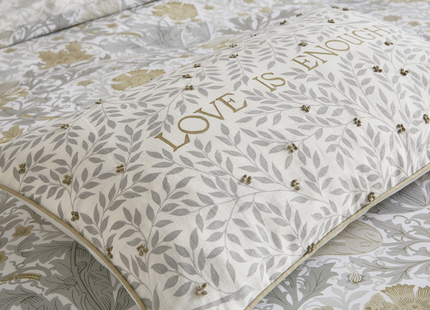 Morris & Co "Compton" Duvet Cover Sets in Neutral (Light silver)