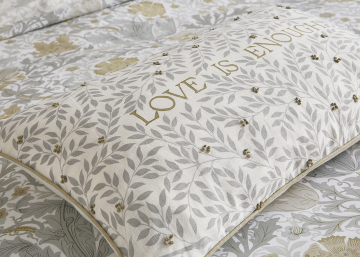 Morris &amp; Co "Compton" Duvet Cover Sets in Neutral (Light silver)