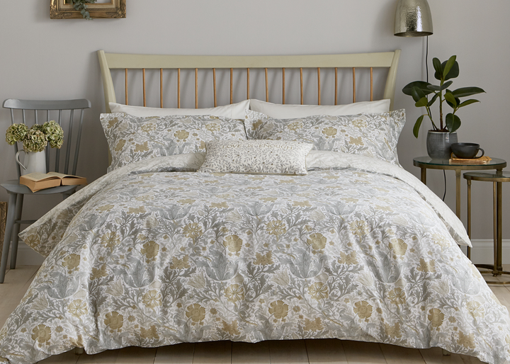 Morris &amp; Co "Compton" Duvet Cover Sets in Neutral (Light silver)