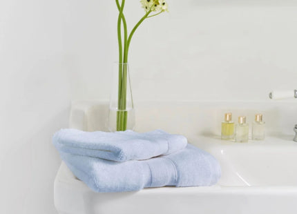 Jasper Conran "Zero Twist Cotton" Bath Towels Collection in Pale Blue