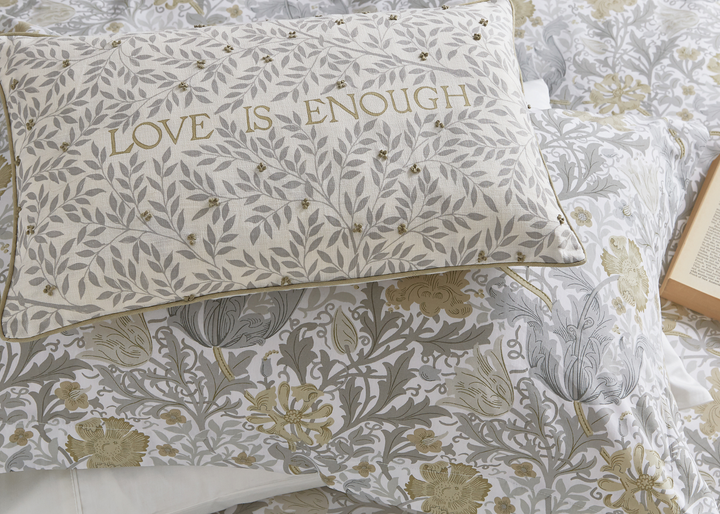 Morris &amp; Co "Compton" Duvet Cover Sets in Neutral (Light silver)