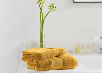 Jasper Conran "Zero Twist Cotton" Bath Towels Collection in Ochre