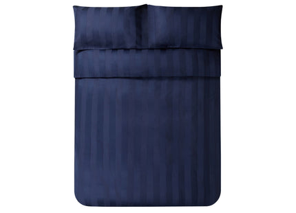 Jasper Conran "Satin Stripe" 500 Thread Count Duvet Cover in Navy