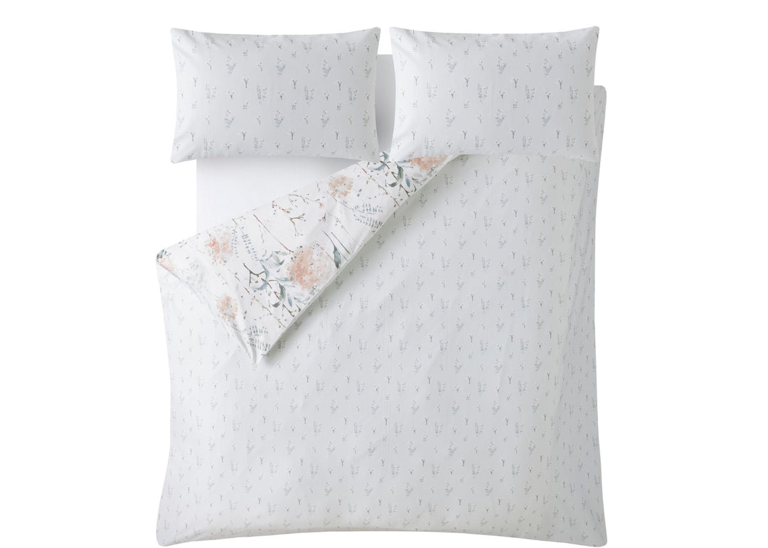 Laura Ashley "Pallington Bloom" Duvet Cover Set in Plaster Pink