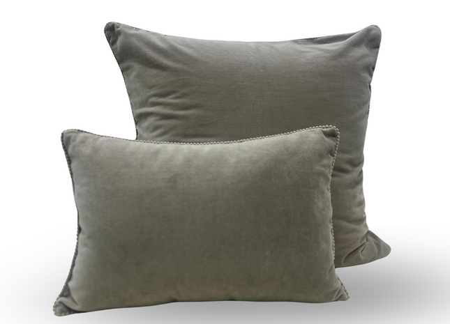 Christy "Arles" Decorative Filled Cushion in Sand (Silver)