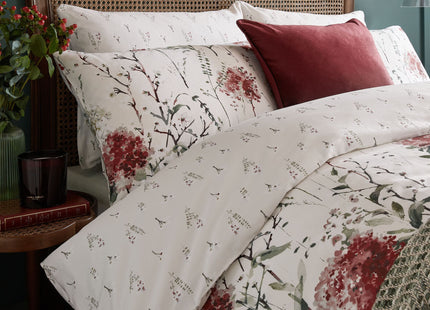 Laura Ashley "Pallington Bloom" Duvet Cover Set in Ruby