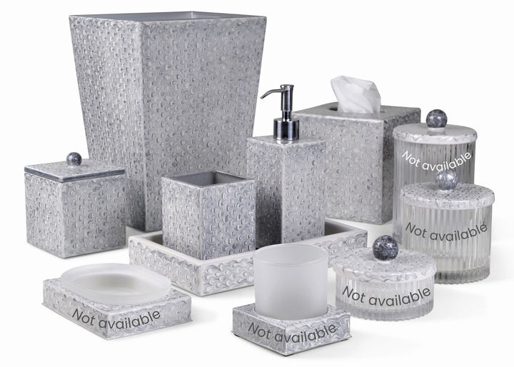 Mike + Ally "Atlantic" Bathroom Accessories in Silver
