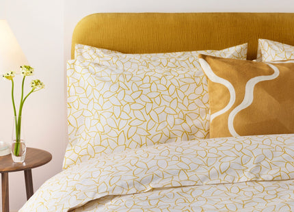 Jasper Conran "Mini Leaves" Duvet Cover Set in Gold