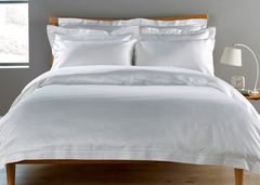 Christy Premium "900 Thread Count Picot" Bed Linen in White