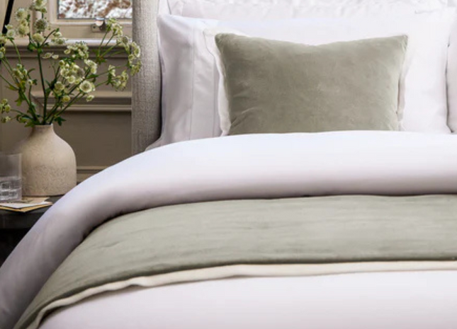 Christy "Eltham" Decorative Filled Cushion in Sand (Silver)