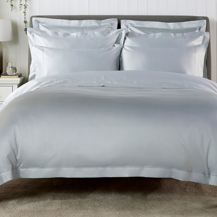 Christy Premium "900 Thread Count Picot" Bed Linen in Silver