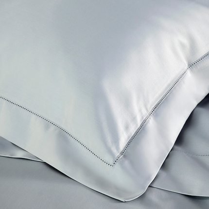 Christy Premium "900 Thread Count Picot" Bed Linen in Silver