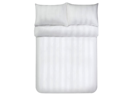 Jasper Conran "Satin Stripe" 500 Thread Count Duvet Cover in White