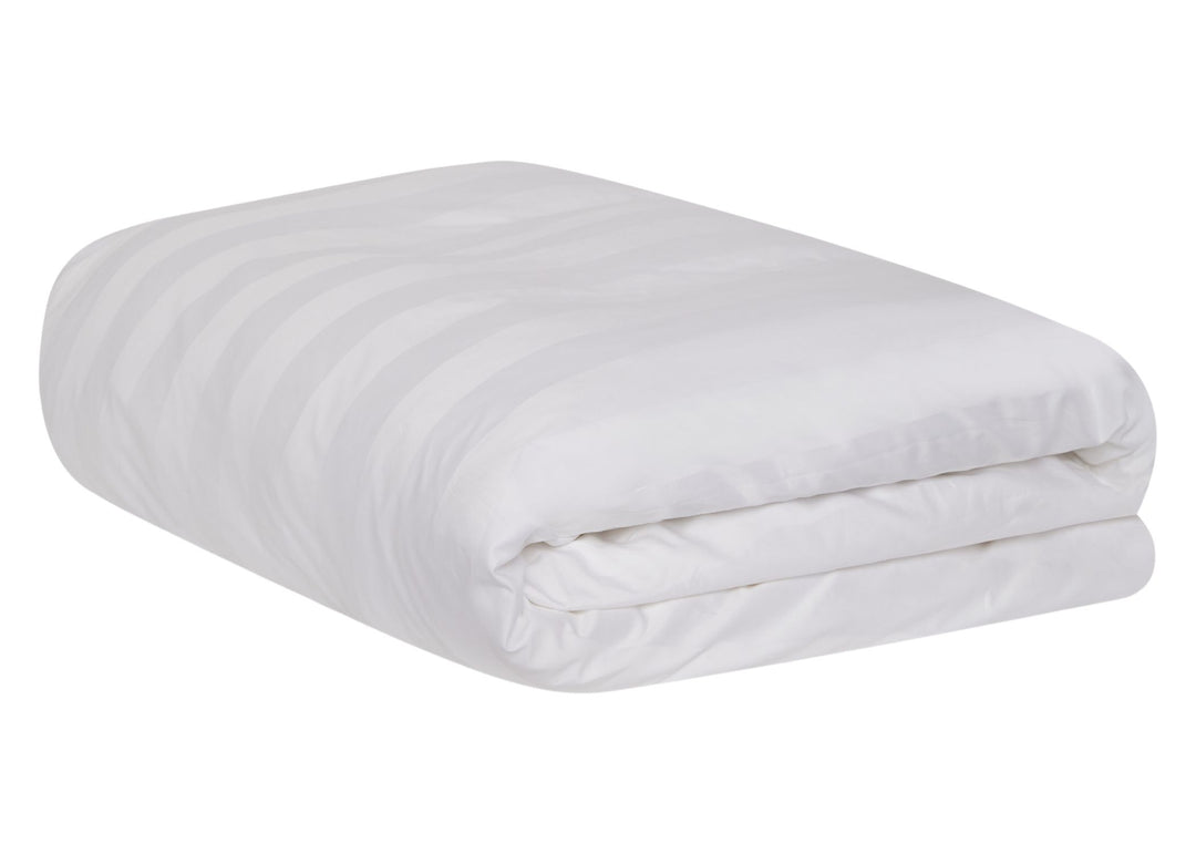 Jasper Conran "Satin Stripe" 500 Thread Count Duvet Cover in White