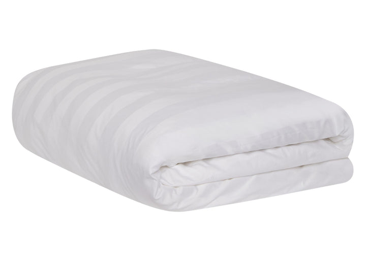 Jasper Conran "Satin Stripe" 500 Thread Count Duvet Cover in White