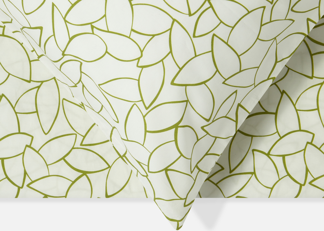 Jasper Conran "Mini Leaves" Duvet Cover Set in Spinach Green
