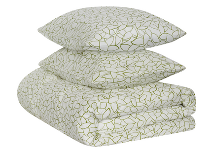 Jasper Conran "Mini Leaves" Duvet Cover Set in Spinach Green