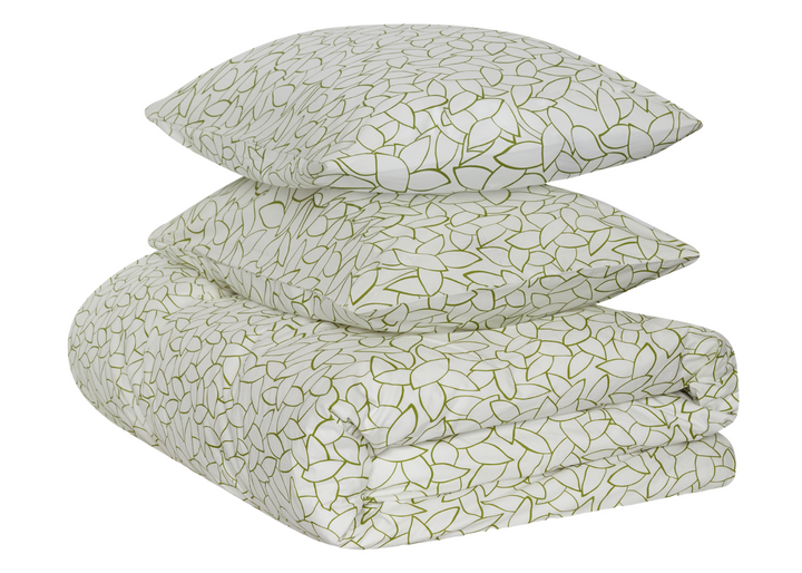 Jasper Conran "Mini Leaves" Duvet Cover Set in Spinach Green