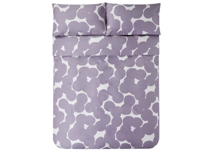 Jasper Conran "Over Lapping Circles" 300TC Duvet Cover Set in Lavender Grey