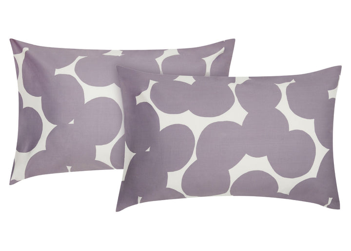 Jasper Conran "Over Lapping Circles" 300TC Duvet Cover Set in Lavender Grey