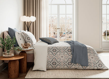 Bedeck of Belfast "Nena" Duvet Cover Set in Denim