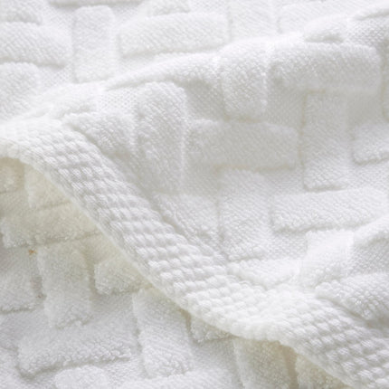 Christy "Trellis" Bath Towels & Bath Mat Collection in White