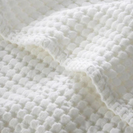 Christy "Waffle" Bath Towels Collection in White