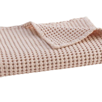 Christy "Waffle" Bath Towel Collections in Blush