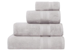 Jasper Conran "Zero Twist Cotton" Bath Towels Collection in Pearl Grey