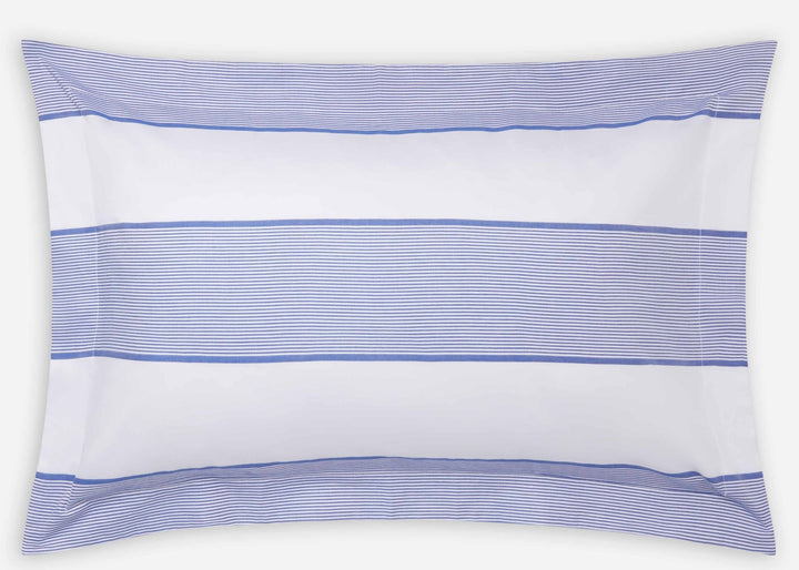 Jasper Conran "Dyed Jacquard" Duvet Cover Set in Blue Pinstripe
