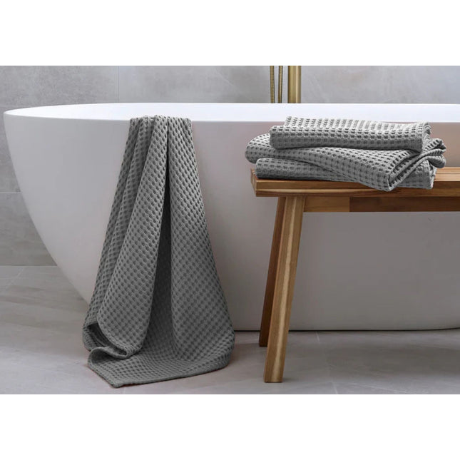 Christy "Waffle" Bath Towel Collections in Dove Grey