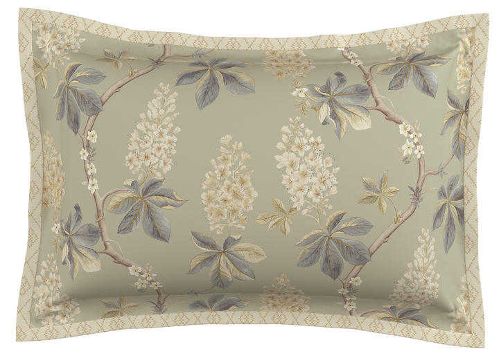 Sanderson "Chestnut Tree" Duvet Cover Set in Grey Blue &amp; Sage