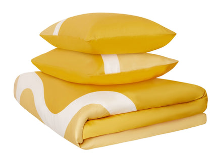 Jasper Conran "Wave - Bambu" Duvet Cover Set in Yellow
