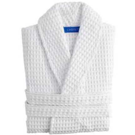 Christy "Waffle Robe" Bath Robe in White