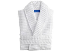 Christy "Waffle Robe" Bath Robe in White