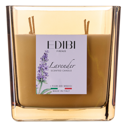 Edibi "Firenze Lavender" Square Scented Candle