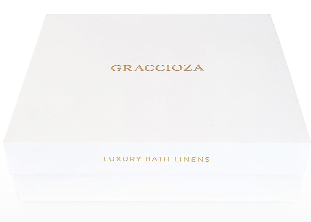 Graccioza "Bee Waffle" Kimono Bathrobe in Silver