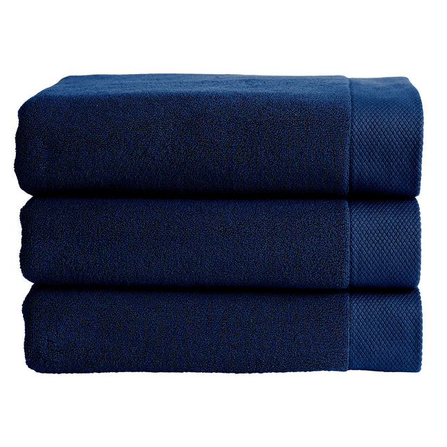 Christy "Luxe" Bath Towels Collection in Navy Blue
