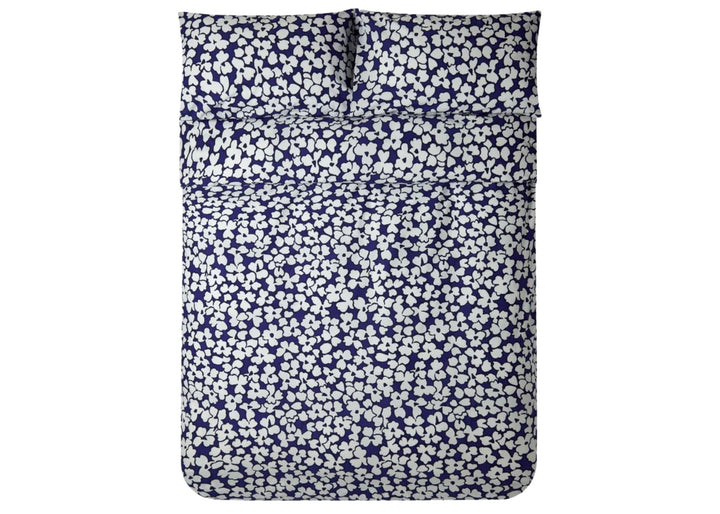 Jasper Conran "Abstract Floral Print" Duvet Cover Set in Blue