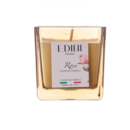 Edibi "Firenze Rose" Square Scented Candle