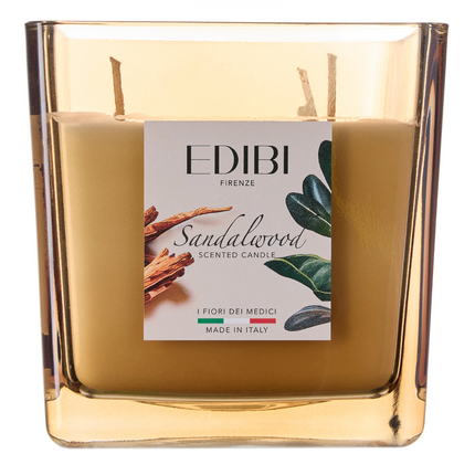 Edibi "Firenze Sandalwood" Square Scented Candle